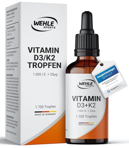 Wehle Sports Vitamin D3 K2 Tropfen